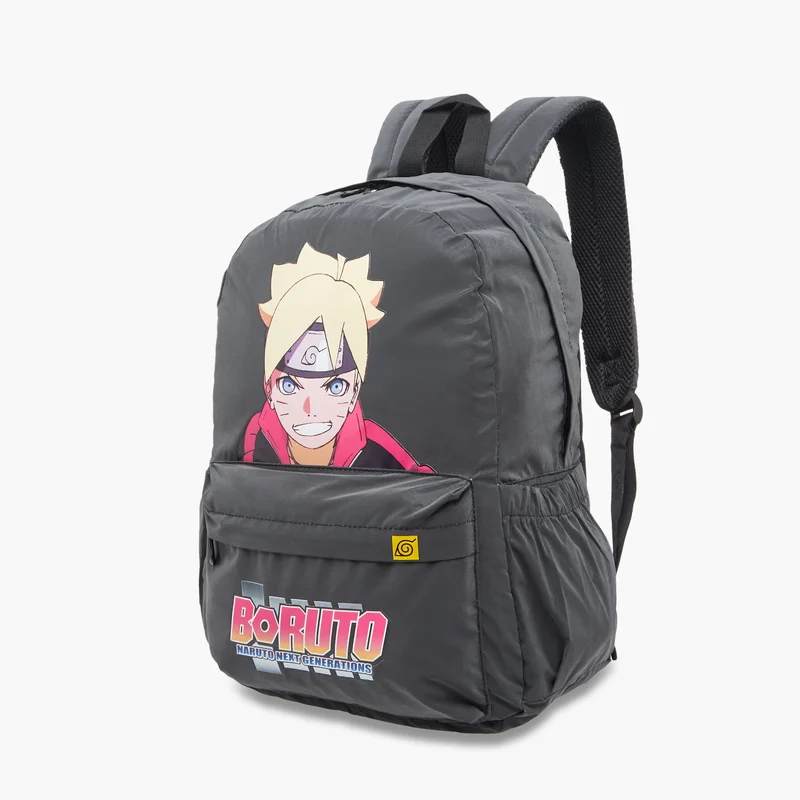 Naruto Boruto-Backpack-Naruto Next Generations- (Reflective Fabric) Grey \ 64X44X36